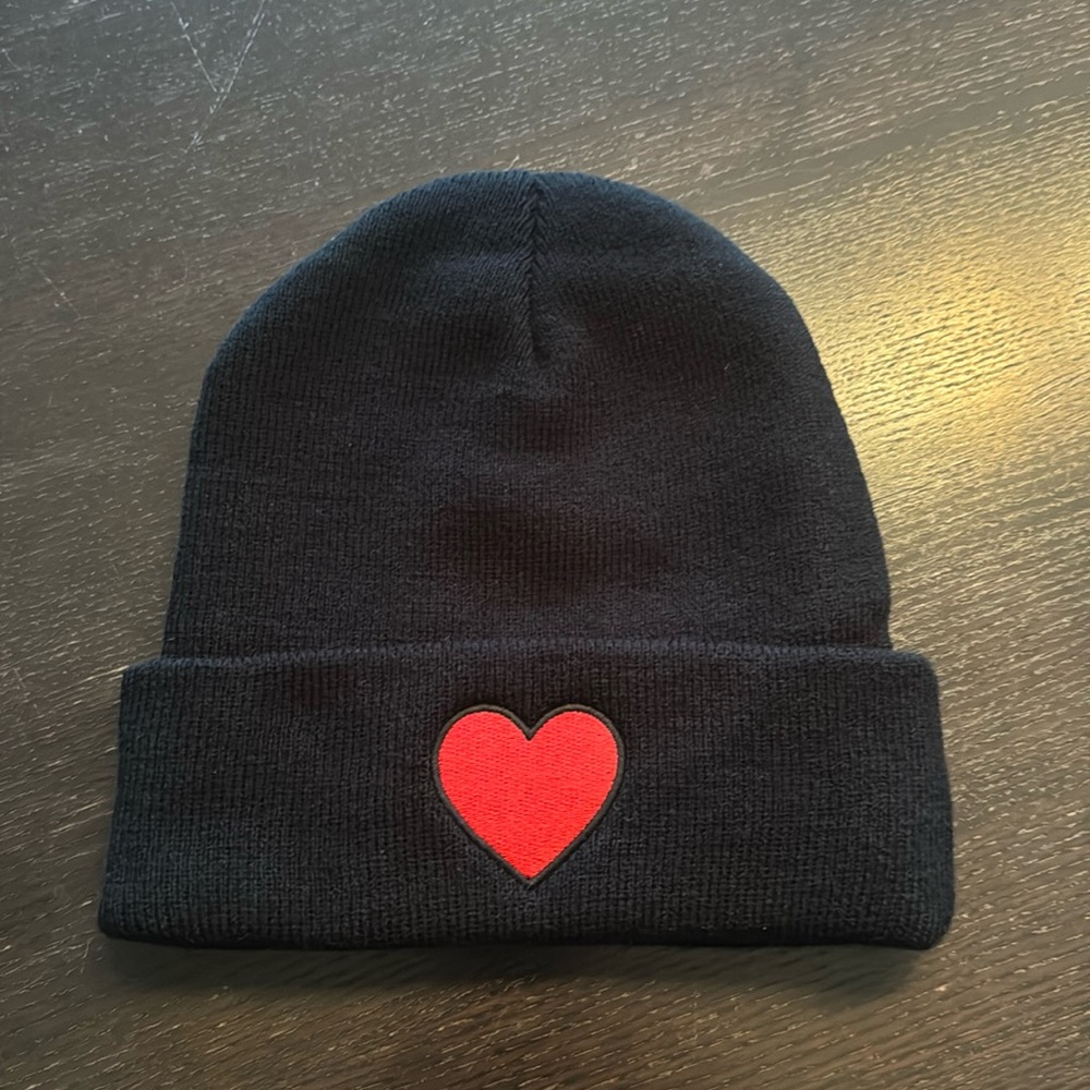 Aviator Nation heart beanie